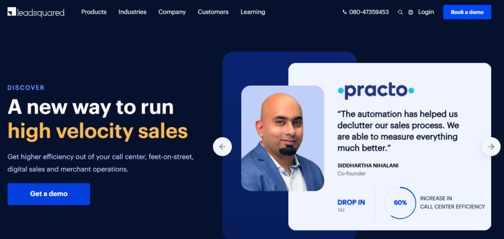 leadsquared website
